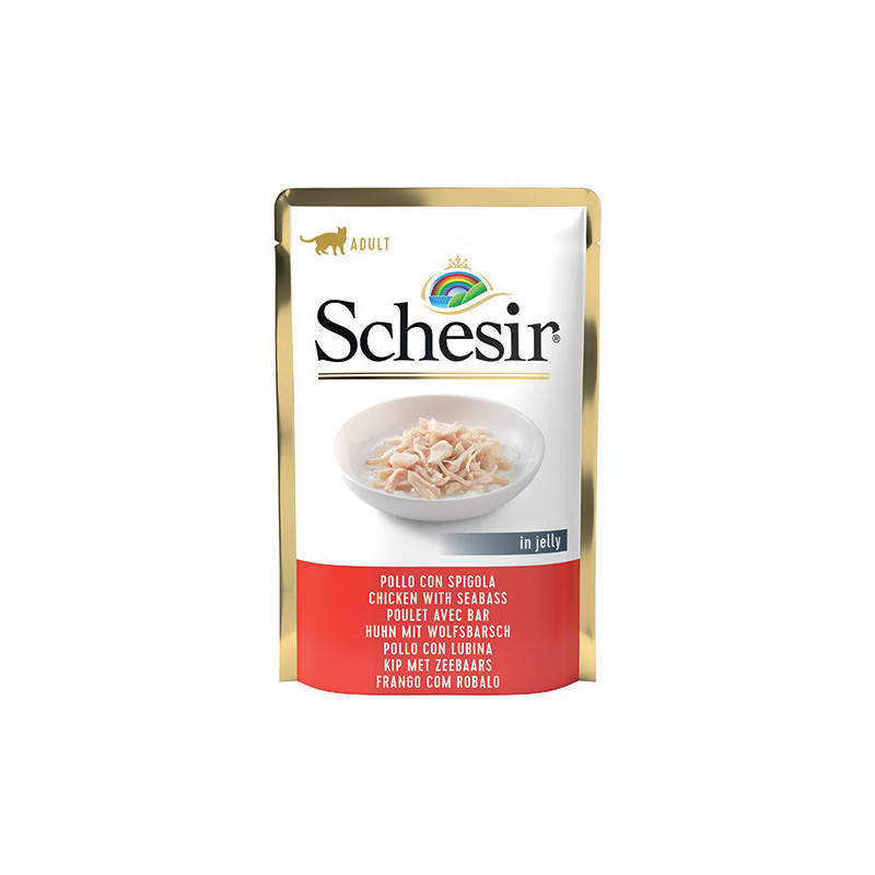 SCHESIR Filetti di Pollo e Spigola in Gelatina 85 gr. - 