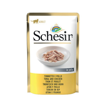 SCHESIR Filetti di Tonnetto e Pollo in Gelatina 85 gr. - 