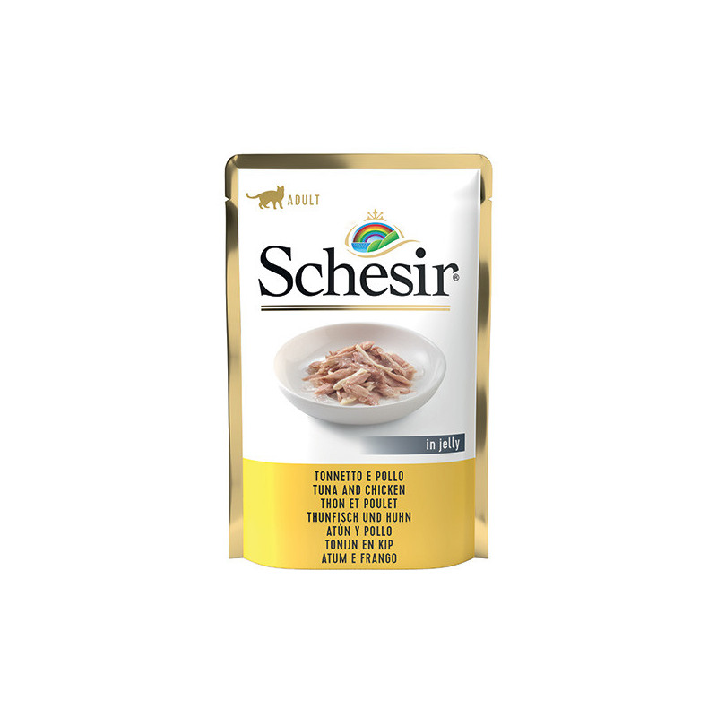 SCHESIR Filetti di Tonnetto e Pollo in Gelatina 85 gr. - 