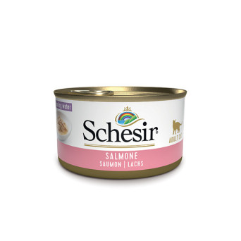 SCHESIR Natürlicher Lachs in Kochwasser 85 gr.