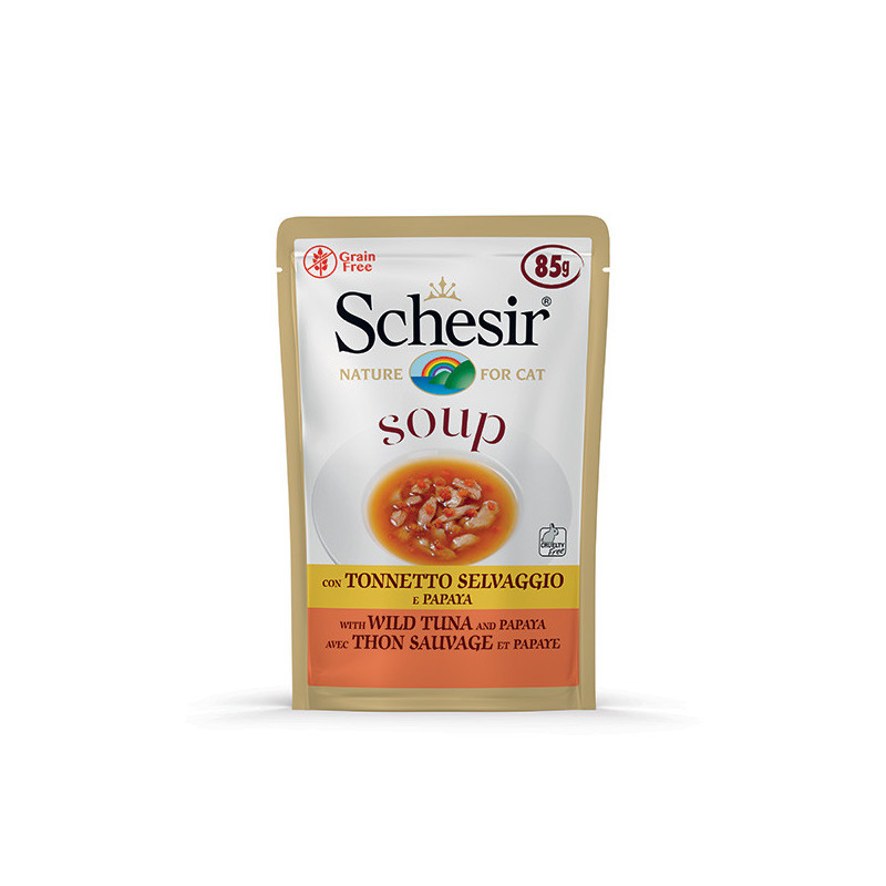 SCHESIR Soup con Tonnetto Selvaggio e Papaya 85 gr. - 