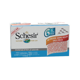 SCHESIR Tonnetto al Naturale in Acqua di Cottura (6 lattine da 50 gr.)