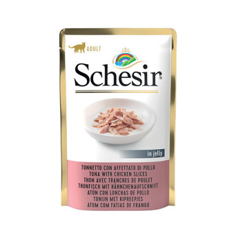 SCHESIR mit geschnittenem Hühnchen in Gelee 85 gr.