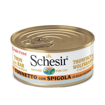 SCHESIR Tonnetto con Spigola in Salsa Naturale 70 gr.