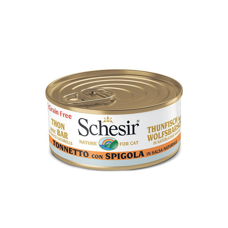 SCHESIR Tonnetto con Spigola in Salsa Naturale 70 gr. - 