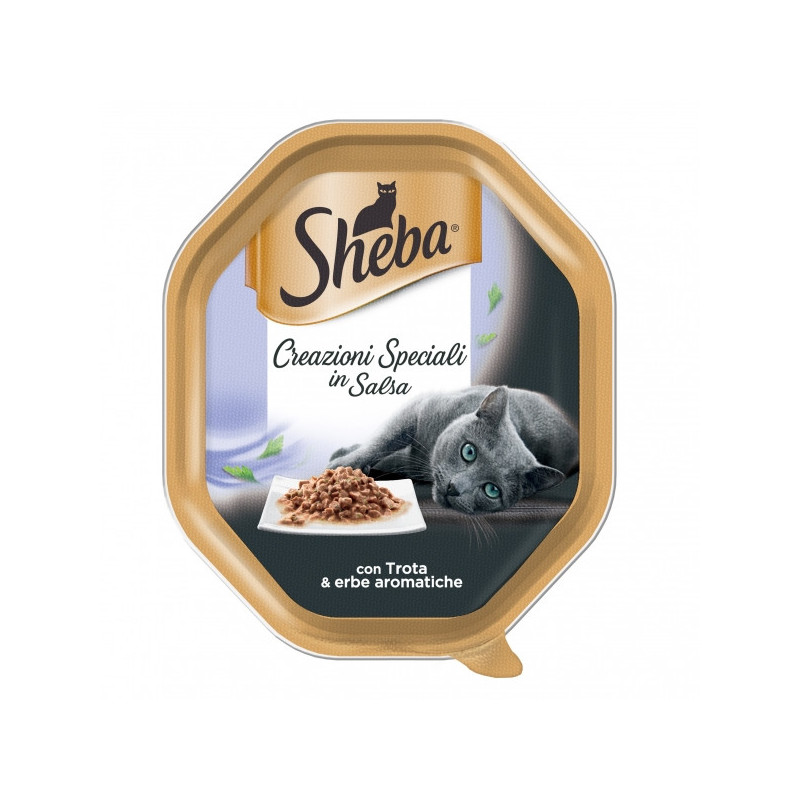 SHEBA Creazioni Speciali in Salsa con Trota & Erbe Aromatiche 85 gr. - 