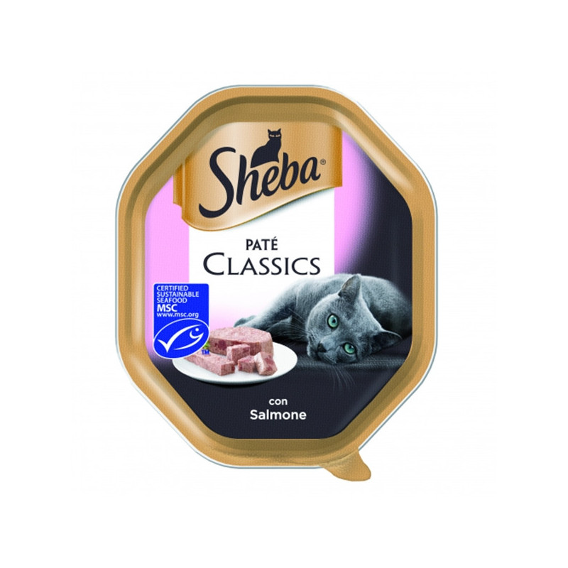 SHEBA Paté Classic con Salmone 85 gr. - 