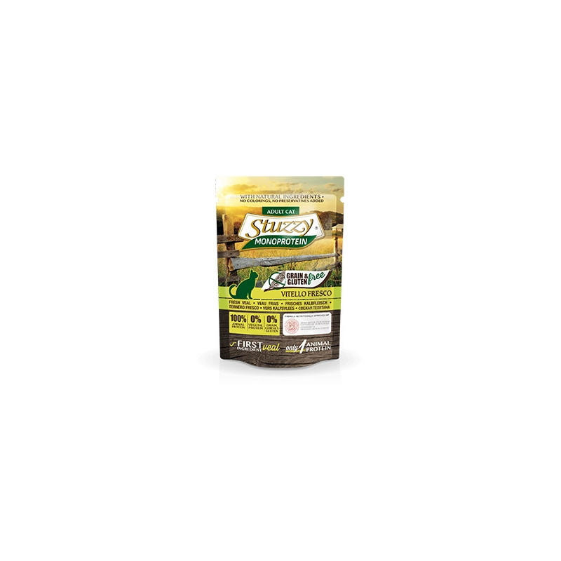 STUZZY CAT Monoprotein Grain & Gluten Free Vitello Fresco 85 gr. - 