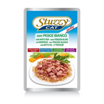 STUZZY CAT Pesce Bianco in Gelatina 100 gr. - 