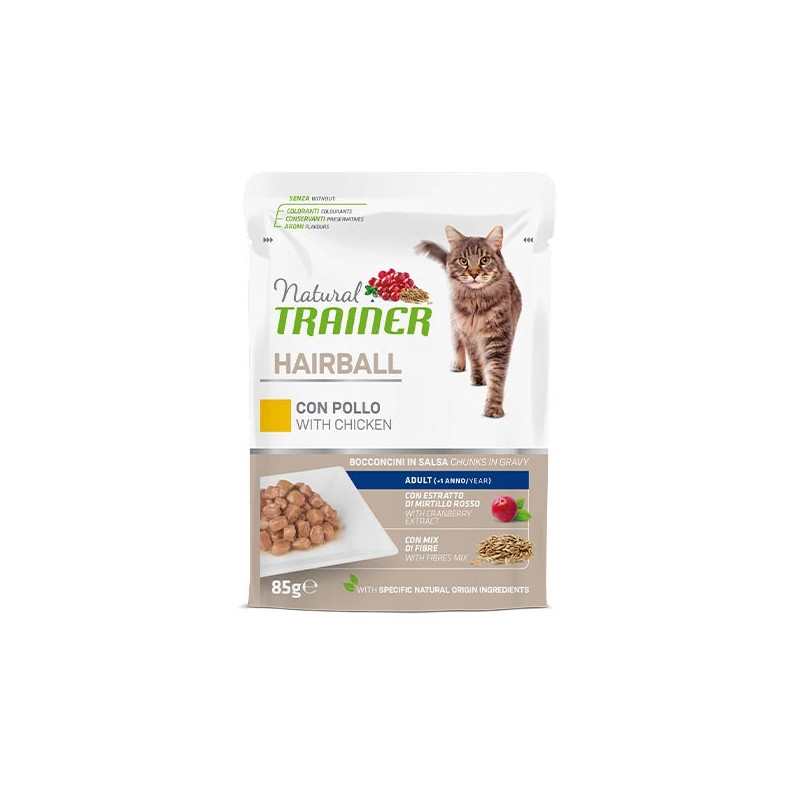 TRAINER Natural Hairball Adult con Pollo 85 gr. - 