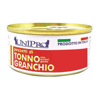 UNIPRO Pieces of Tuna with Surimi Crab Taste 85 gr.