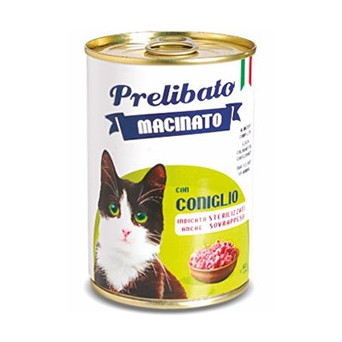 UNIPRO Prelibato Macinato Coniglio per Gatti Sterilizzati o in Sovrappeso 400 gr.