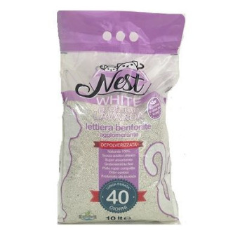 Nest Wurf Bentonit Lavendelsand für Katze 10 kg.