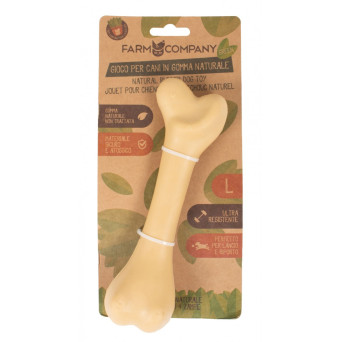 FARM COMPANY GREEN Natural Rubber Bone for Dogs Size M