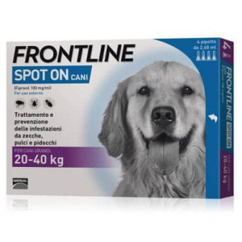 Frontline spot on cani grandi 4 pipette 2,68 ml 20-40 kg - 