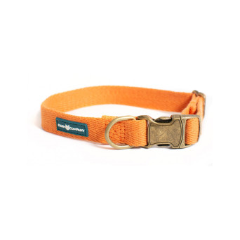 FARM COMPANY GREEN Eco-friendly Collar for Dogs in Soy Fiber Color PUMPKIN Size S / M