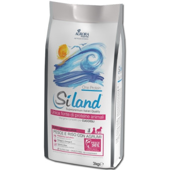 AURORA BIOFARMA Siland Puppy Medium / Maxi mit Fisch & Reis mit Zitrusfrüchten 3 kg - 