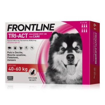 Frontline tri-act 40-60 kg 6 pipette - 