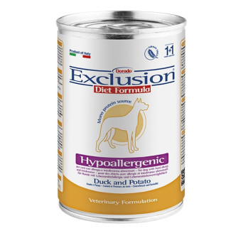 EXCLUSION Diet Hypoallergenic Duck potatoes 400 gr - 