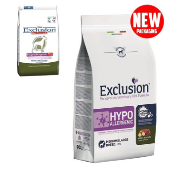 Exclusion diet hypoallergenic horse potatoes medium large 2 kg