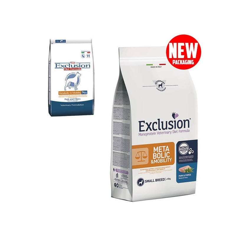 EXCLUSION Diet Metabolic & Mobility Small Breed with Pork and Fiber 2 kg. - 