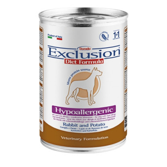 EXCLUSION Diet Hypoallergenic Coniglio Patate 400 gr.