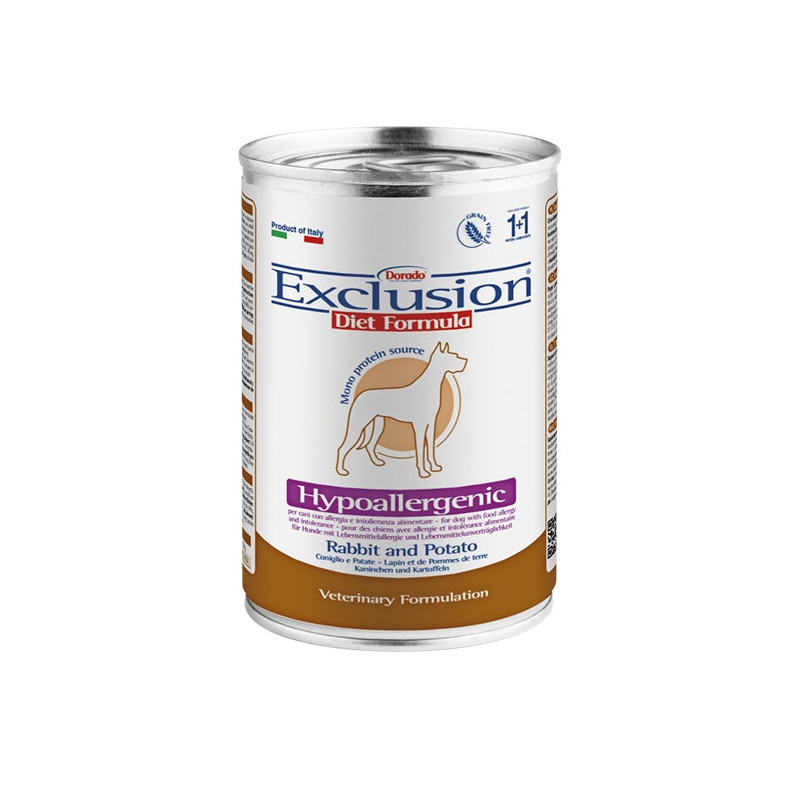 EXCLUSION Diet Hypoallergenic Rabbit Potatoes 400 gr. - 