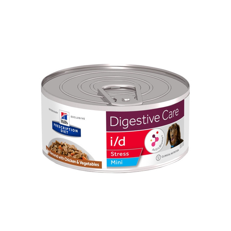 Hill's - Cane i/d Digestive Care Stress Mini Spezzatino con Pollo e Verdure 156 Gr. - 