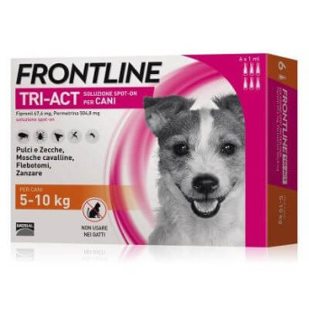 Frontline tri-act 5-10 kg 6 pipette - 