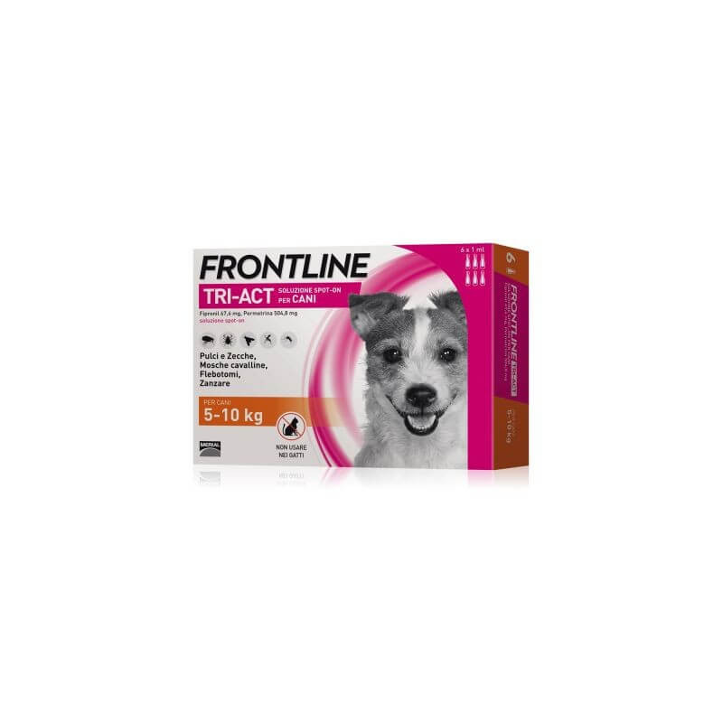 Frontline tri-act 5-10 kg 6 pipette - 