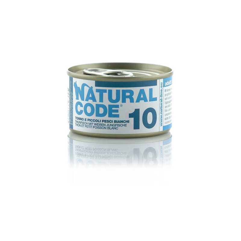 NATURAL CODE - 10 Thunfisch und kleiner Weißfisch 85 gr. - 