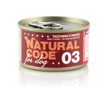 NATURAL CODE For Dog tacchino e patate 90 gr. 03