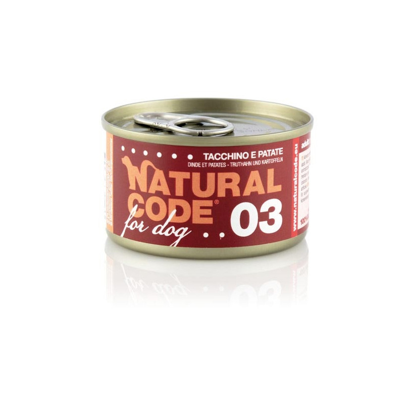 NATURAL CODE For Dog tacchino e patate 90 gr. 03 - 