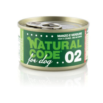 NATURAL CODE For Dog manzo e verdure 90 gr. 02