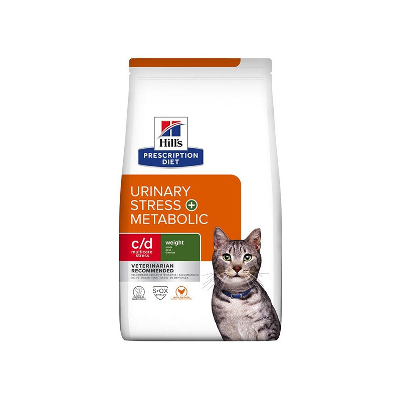 HILL'S Pet c/d Urinary Stress + Metabolic gatto 1,5 kg. - 