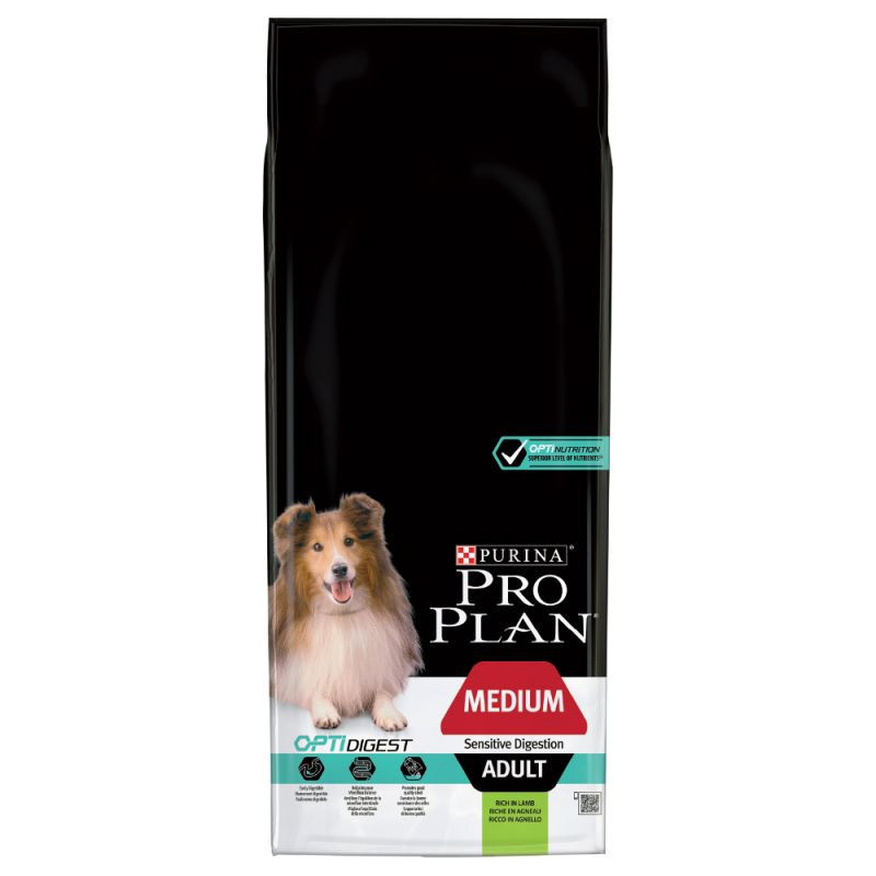 Pro Plan Medium Adult OptiDigest Agnello & Riso 14 kg - 