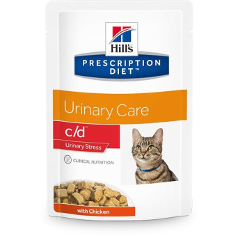 Hill's c / d feline urinary stress chicken 12x85g - 