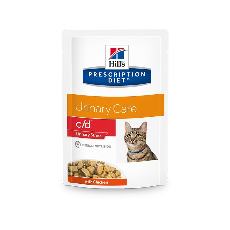 Hill's c / d feline urinary stress chicken 12x85g - 