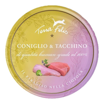 Terra felis Adult Coniglio e tacchino 80 gr. - 