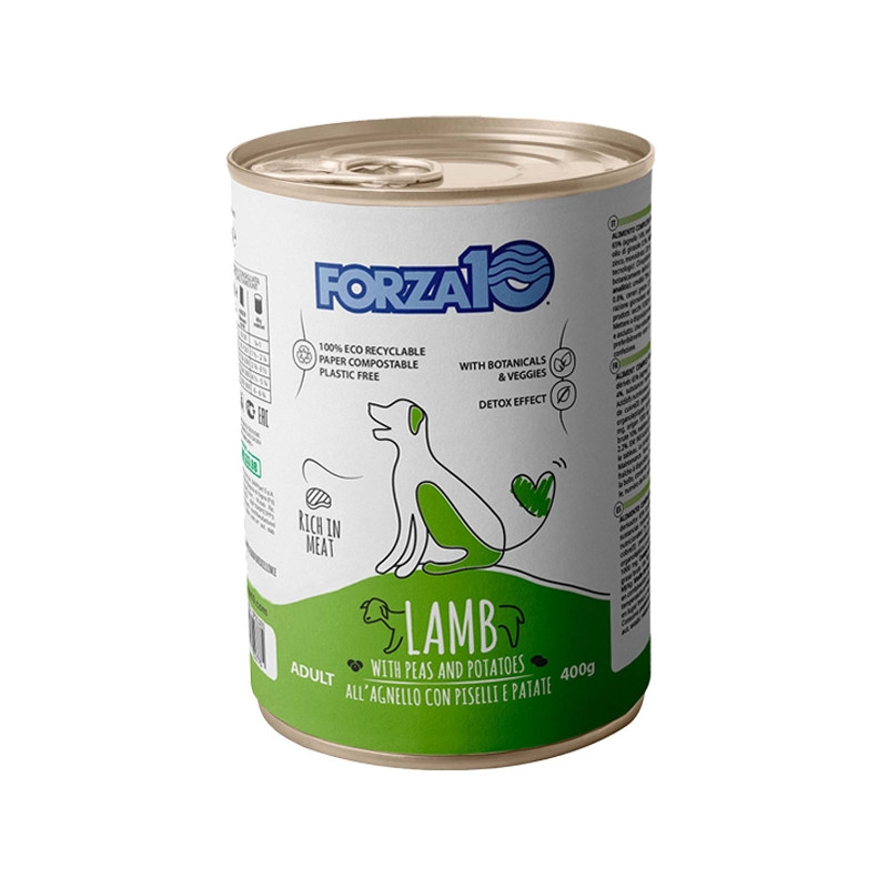 FORZA10 Wartung Lamm, Erbsen und Kartoffeln 400 gr. - 