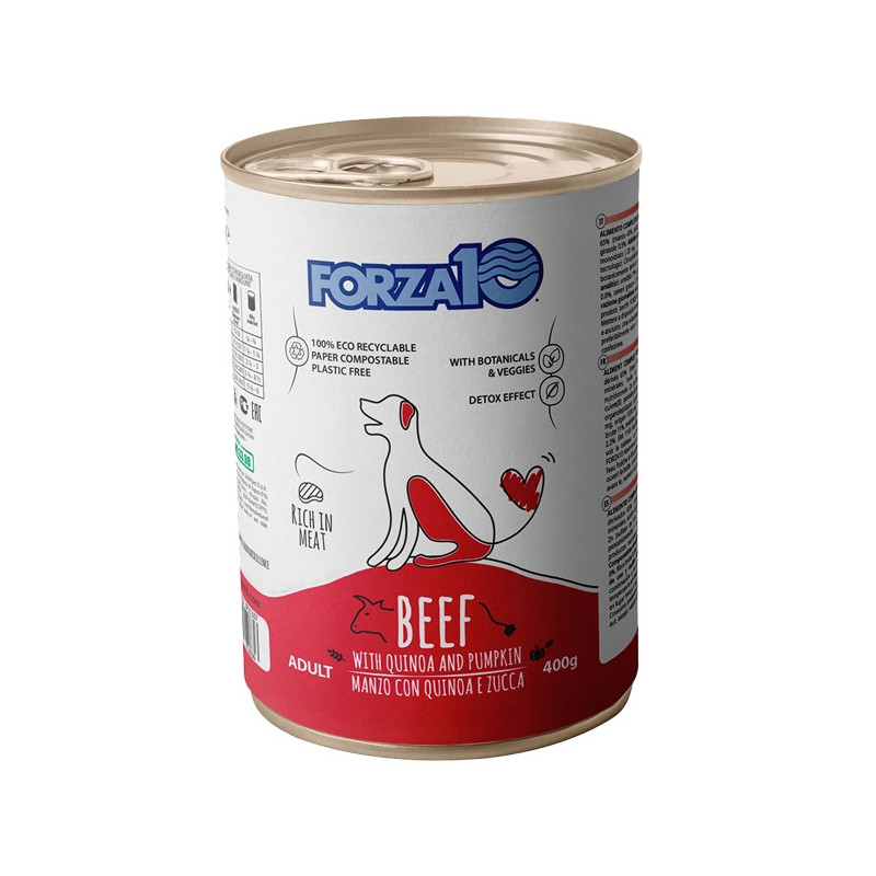 Forza10 Maintenance Rindfleisch mit Quinoa und Kürbis 400 gr. - 