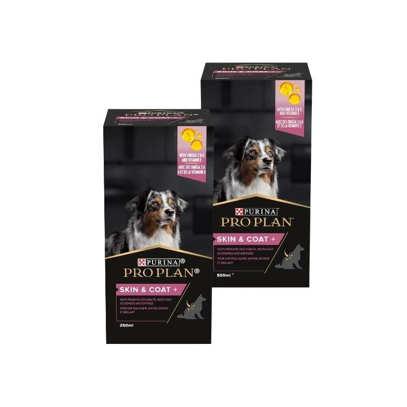 PURINA -Proplan Ergänzung Haut und Fell 4x250 ml. - 