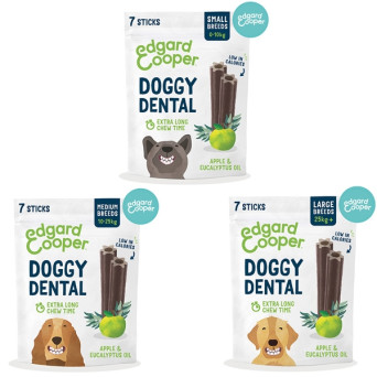 Edgard Cooper- Doggy Dental mela and eucalyptus (medium 10-25 kg)