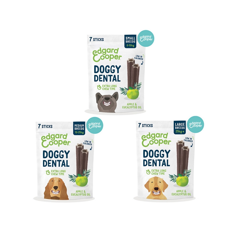 Edgard Cooper- Doggy Dental Mela und Eukalyptus (mittel 10-25 kg) - 