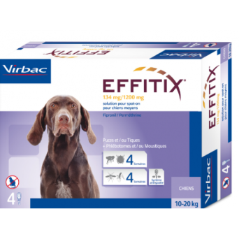 VIRBAC Effitix Spot On Cane Medium ( 10 - 20 kg) - 