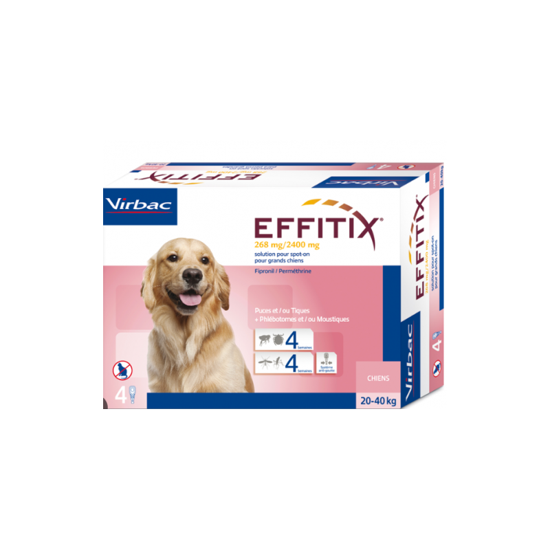 VIRBAC Effitix Spot On Cane Large (20 - 40 kg) - 