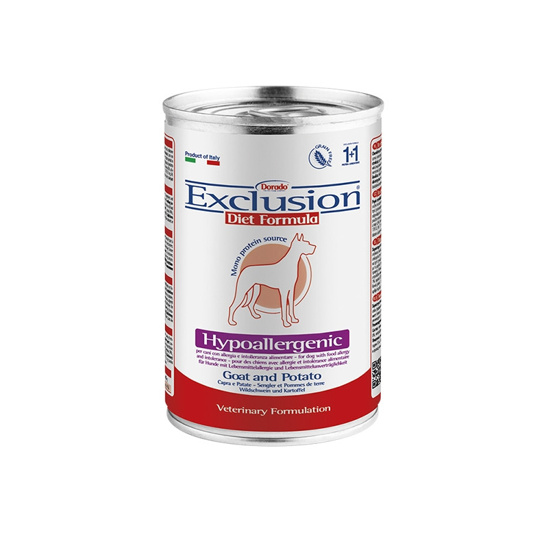 EXCLUSION Diet Hypoallergenic Goat Potatoes 400 gr. - 