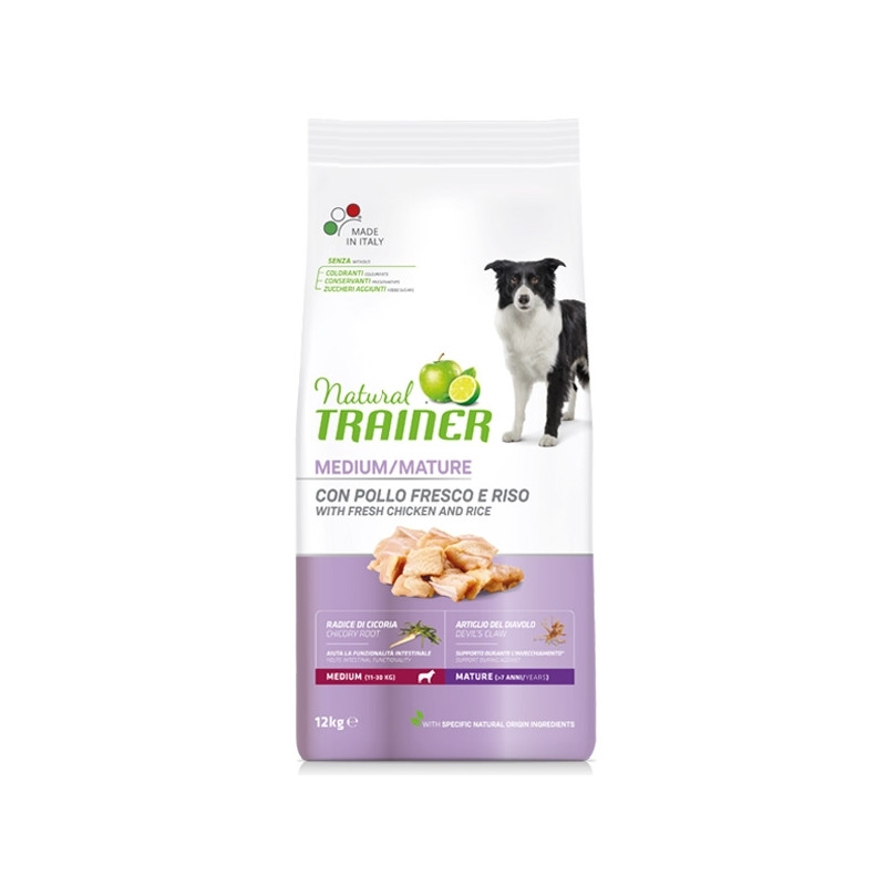 TRAINER Natural Maturity Medium mit frischem Hühnchen 12 kg. - 