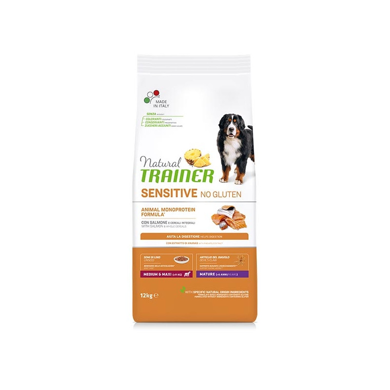 TRAINER Natural Sensitive Medium Maxi Ausgewachsener Lachs 3 kg. - 