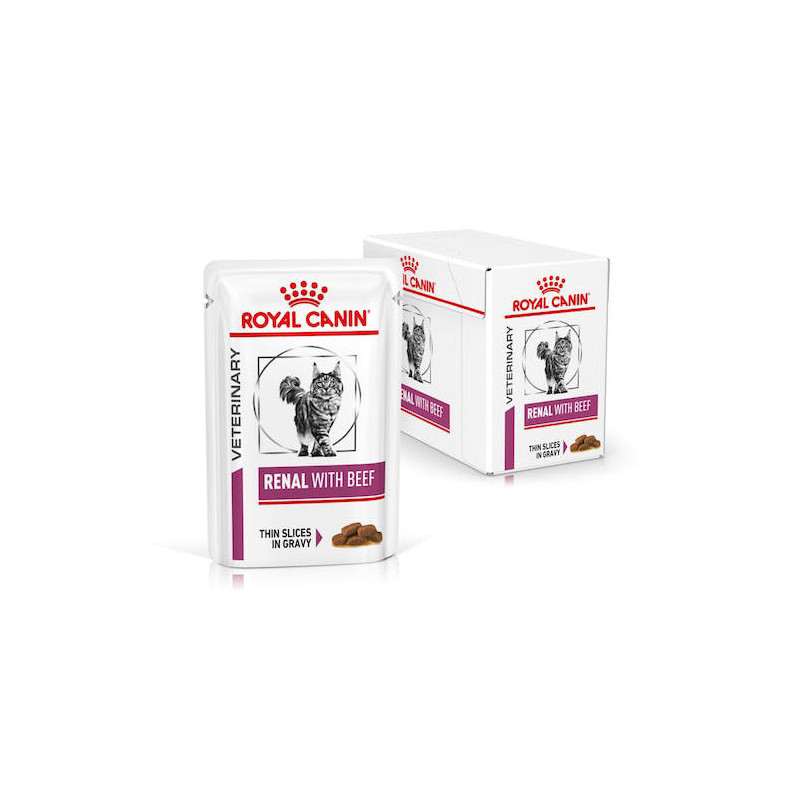 royal canin renal cat beef 12 x 85 gr moist - 